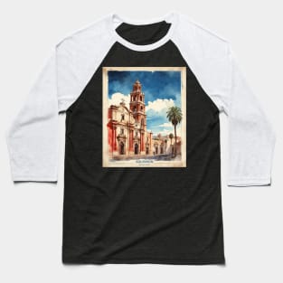 Aquismon San Luis Potosi Mexico Vintage Tourism Travel Baseball T-Shirt